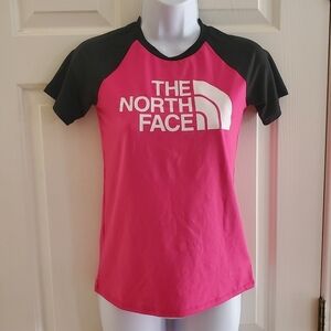 Pink The North Face UPF 50 FlashDry Amphibious Wake Boarding Beach Sun Tee